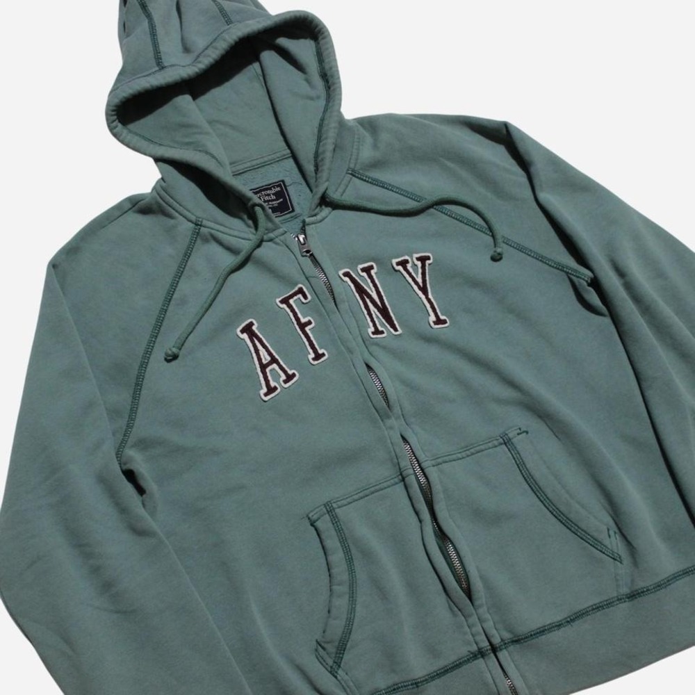 Y2K Oversized Boxy Fit Abercrombie & Fitch Zip-up Hoodie